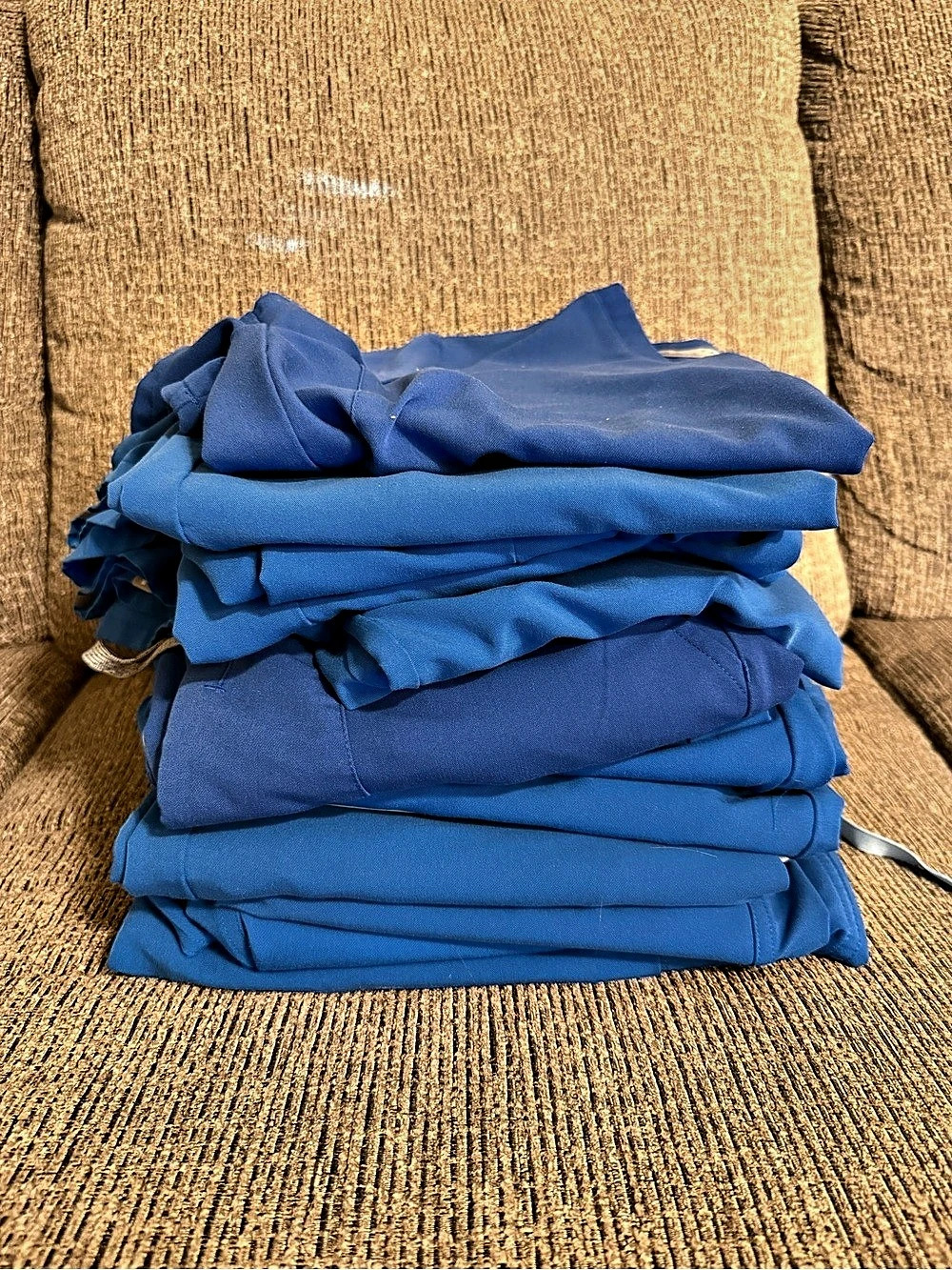 FIGS Blue Short Sleeve Tops